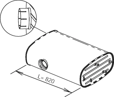 Middle Silencer RENAULT 