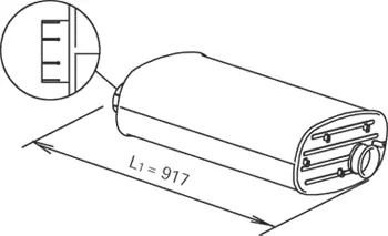 Middle-/End Silencer RENAULT 
