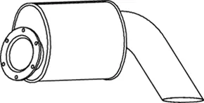 Middle-/End Silencer RENAULT 