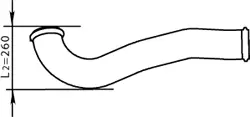 Exhaust Pipe, Centre RENAULT 