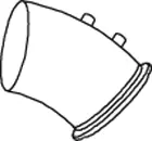 Exhaust Pipe, Centre left RENAULT 