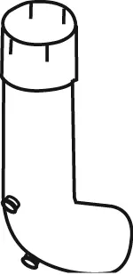 Exhaust Pipe, Centre right RENAULT 