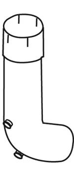 Exhaust Pipe, Lower Right RENAULT 