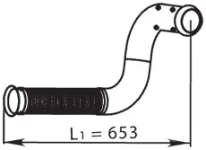 Exhaust Pipe, Front RENAULT 