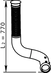 Exhaust Pipe, Centre RENAULT 