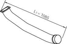 Exhaust Pipe, Front RENAULT 