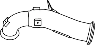 Exhaust Pipe, Front RENAULT 