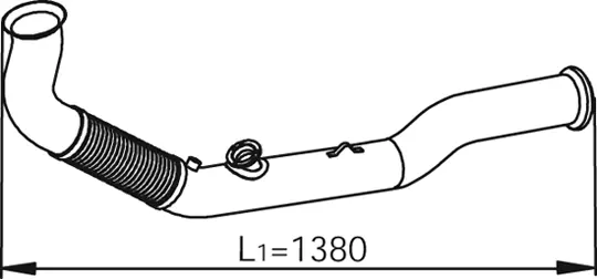 Exhaust Pipe, Front RENAULT 