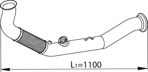 Exhaust Pipe, Front RENAULT 