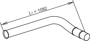 Exhaust Pipe, Centre RENAULT 