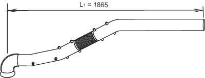 Exhaust Pipe, Centre RENAULT 