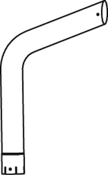 Exhaust Pipe, Right Rear RENAULT 