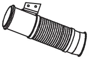 Exhaust Pipe, Front SCANIA 