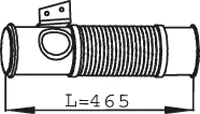 Exhaust Pipe, Front SCANIA 