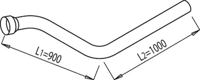 Exhaust Pipe, Front SCANIA 