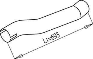 Exhaust Pipe, Centre SCANIA 