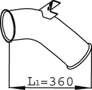 Exhaust Pipe, Front SCANIA 