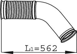 Exhaust Pipe, Front SCANIA 