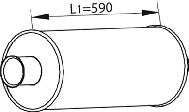 Middle-/End Silencer SCANIA 