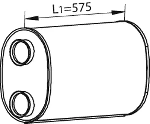 Middle-/End Silencer SCANIA 