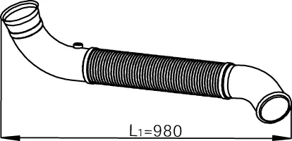 Exhaust Pipe, Rear SCANIA 