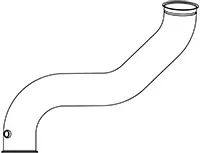 Exhaust Pipe, Centre SCANIA 