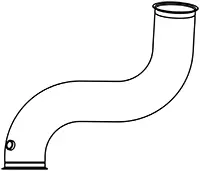 Exhaust Pipe, Centre SCANIA 