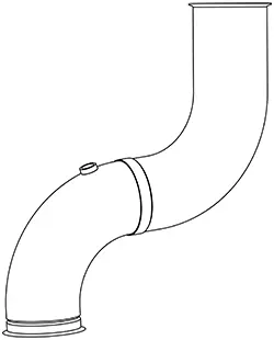 Exhaust Pipe, Centre SCANIA 