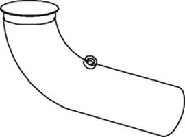 Exhaust Pipe, Rear SCANIA 
