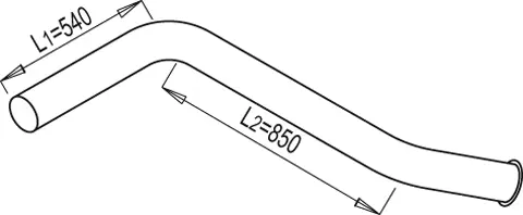 Exhaust Pipe, Rear SCANIA 