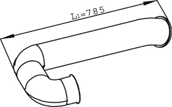 Exhaust Pipe, Rear SCANIA 