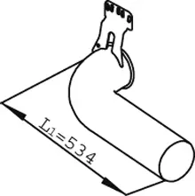 Exhaust Pipe, Rear SCANIA 