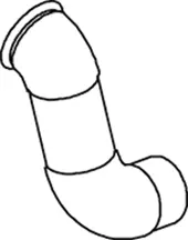Exhaust Pipe, Front SETRA 