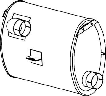 Middle-/End Silencer SETRA 