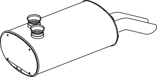 Middle-/End Silencer SETRA 