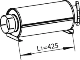 Middle Silencer SETRA 