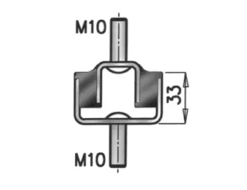 Holder, exhaust system SETRA 