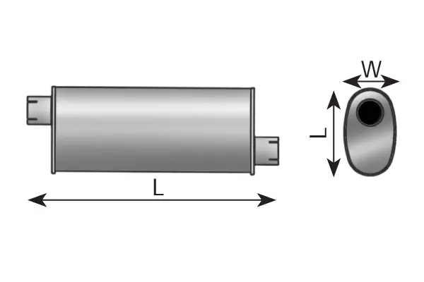 Middle-/End Silencer SEDDON ATKINSON 