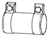 Pipe Connector, exhaust system VOLKSWAGEN 