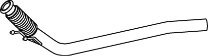Exhaust Pipe, Centre VOLKSWAGEN 