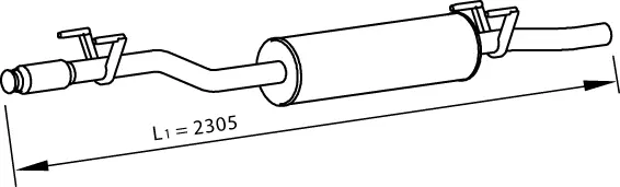 Middle Silencer VOLKSWAGEN 