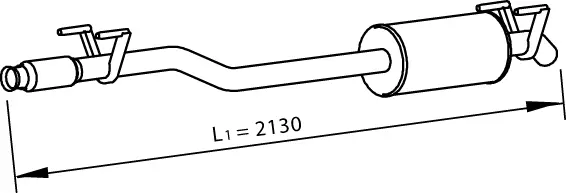 Middle Silencer VOLKSWAGEN 
