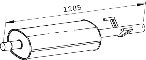 Middle Silencer VOLKSWAGEN 