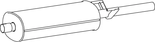 Middle Silencer VOLKSWAGEN 