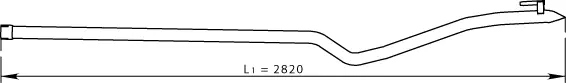 Exhaust Pipe, Rear MERCEDES 