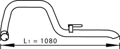 Exhaust Pipe, Rear MERCEDES 