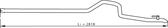Exhaust Pipe, Rear MERCEDES 