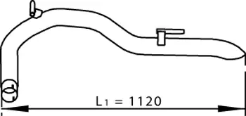 Exhaust Pipe, Rear MERCEDES 