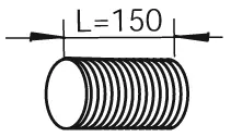 Corrugated Pipe, exhaust system VOLVO 