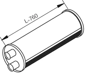 Middle Silencer VOLVO 
